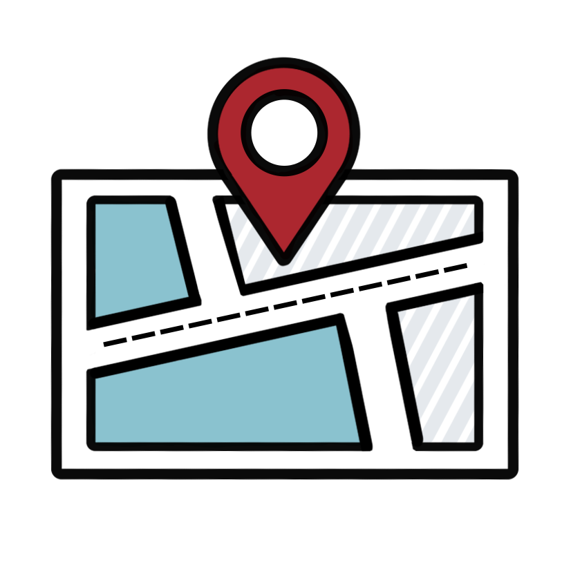 場所をとわず 地図イメージ図