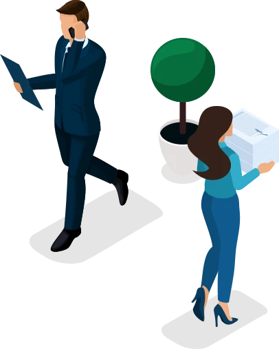社員が働いている姿