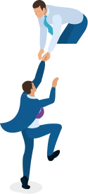 社員の助け合い姿