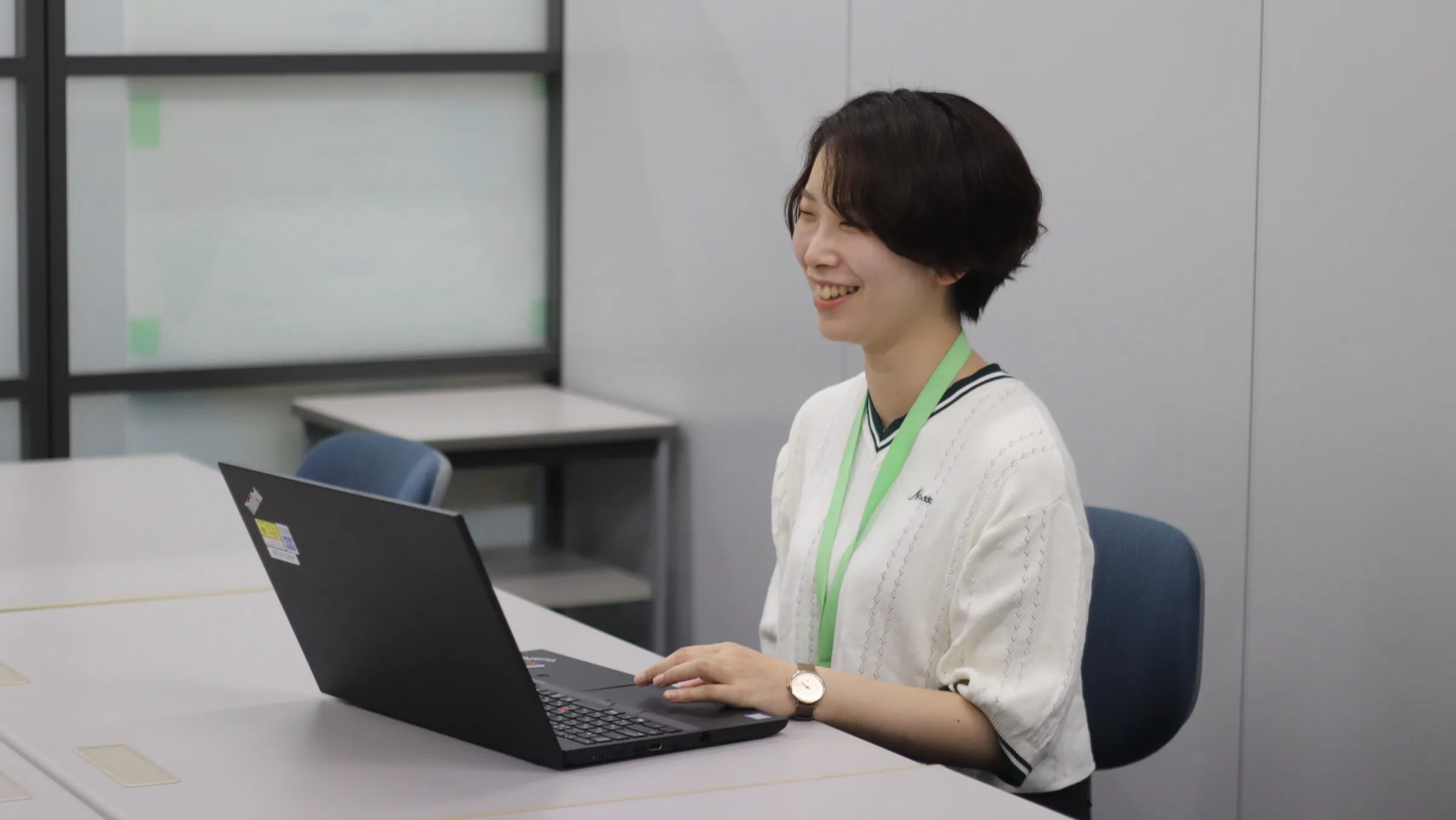 笑顔の中尾さん