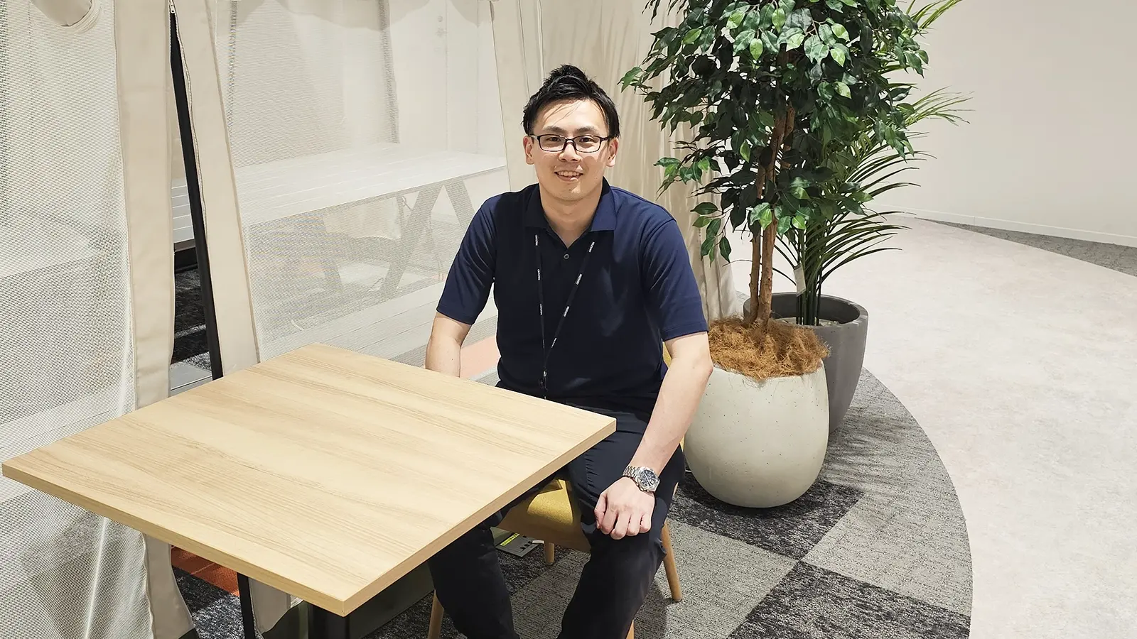 笑顔の松田さん
