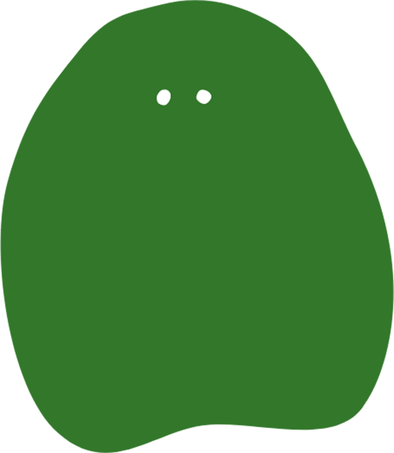 緑キャラクター,体の部分