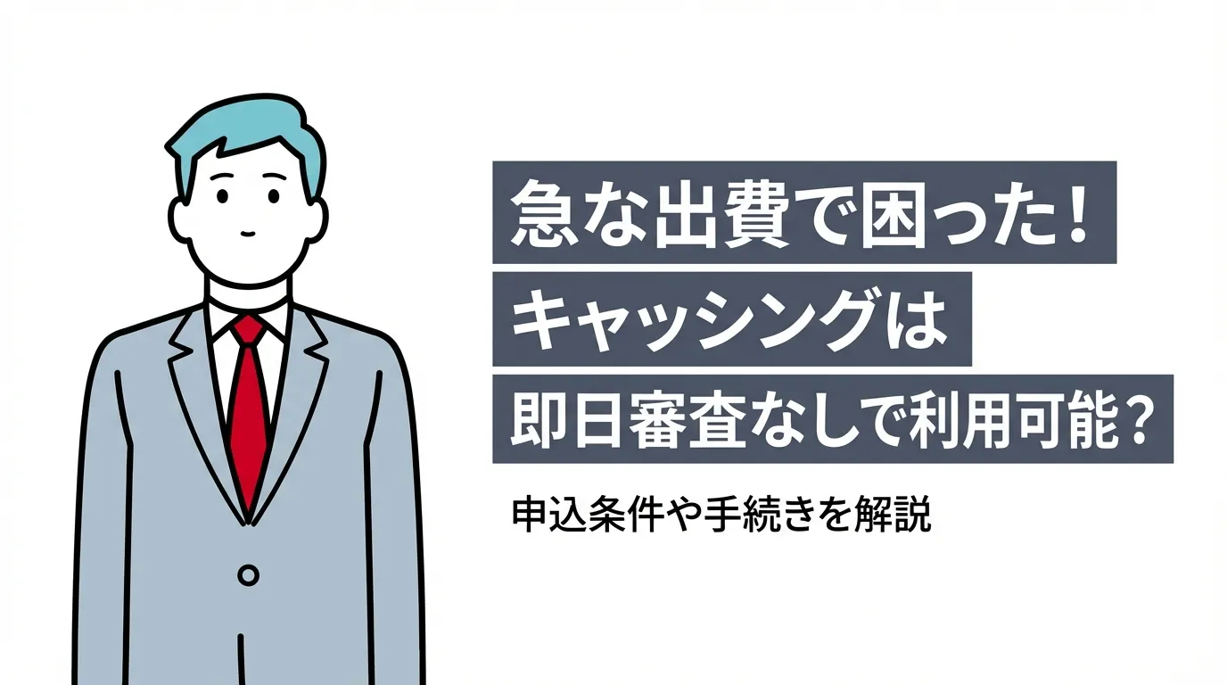 急な出費で困った！キャッシングは即日審査なしで利用可能？申込条件や手続きを解説