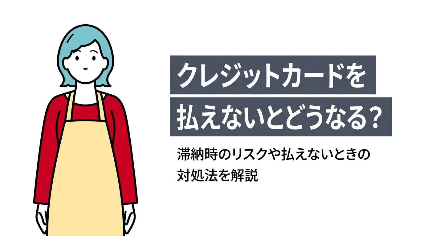 クレジットカードを払えないとどうなる？滞納時のリスクや払えないときの対処法を解説