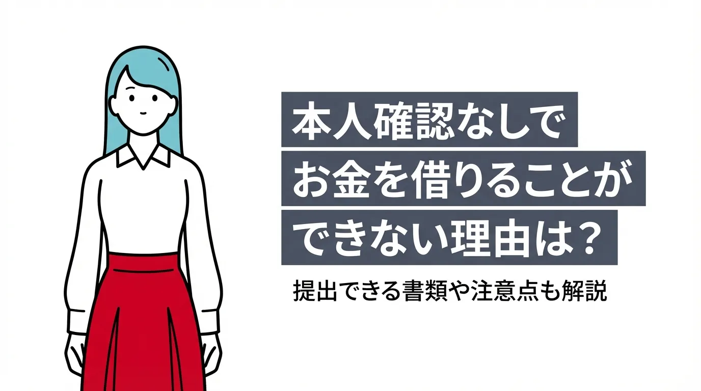 本人確認なしでお金を借りることができない理由は？提出できる書類や注意点も解説