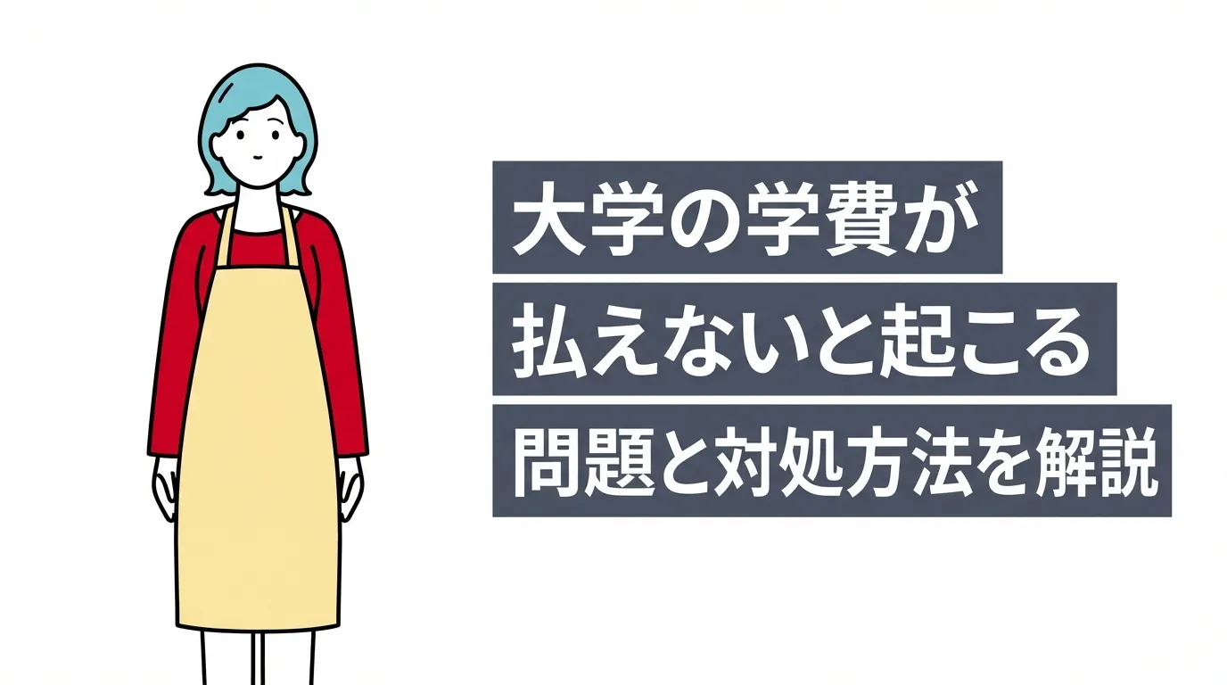 大学の学費が払えないと起こる問題と対処方法を解説