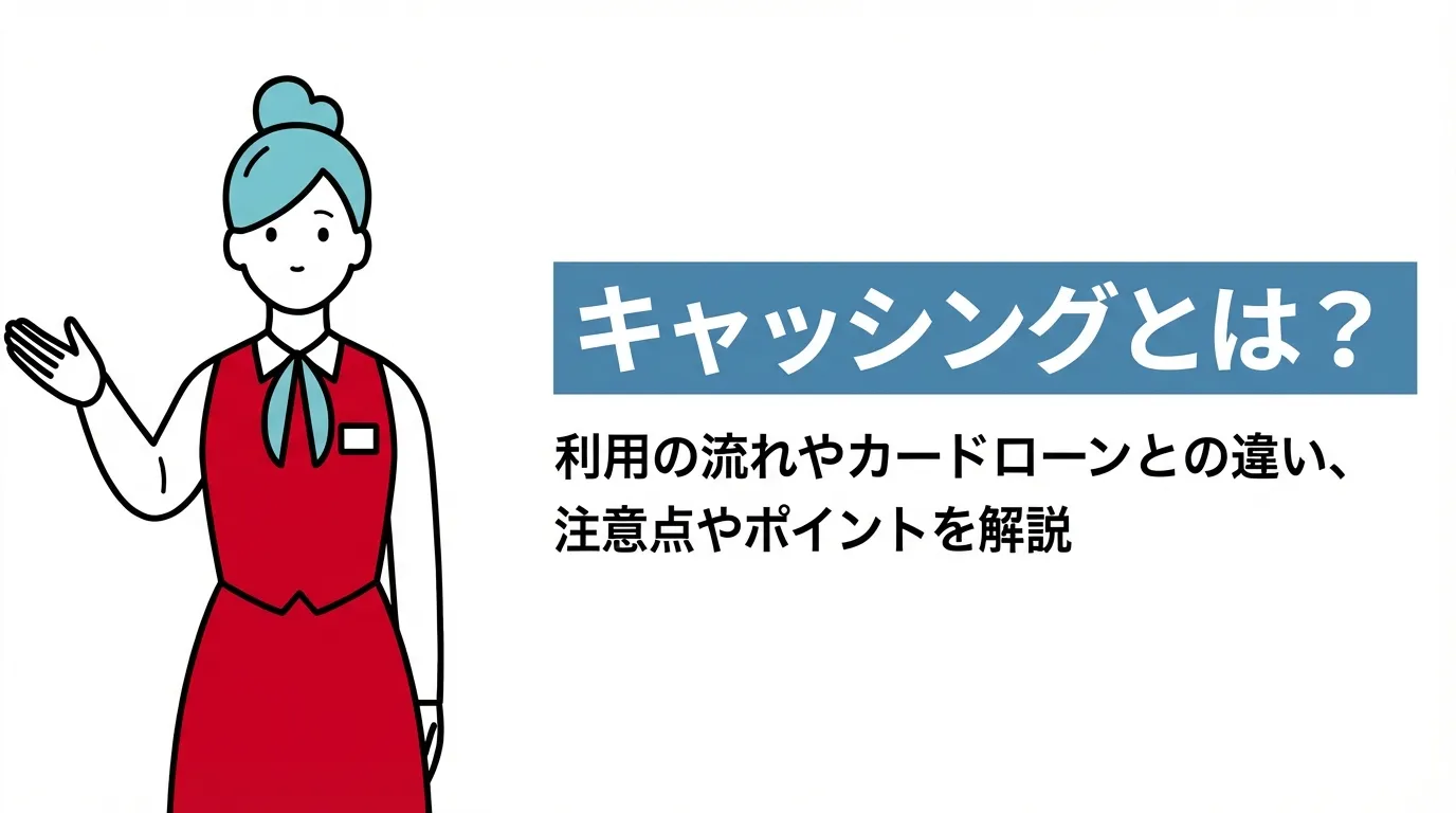 キャッシングとは？利用の流れやカードローンとの違い、注意点やポイントを解説