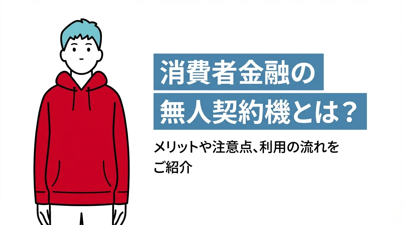 消費者金融（カードローン）の無人契約機とは？メリットや注意点、利用の流れをご紹介
