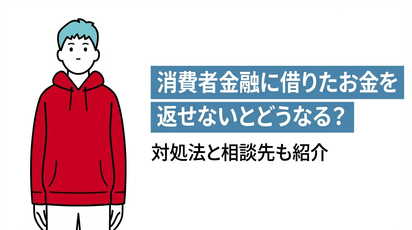 消費者金融に借りたお金を返せないとどうなる？対処法と相談先も紹介