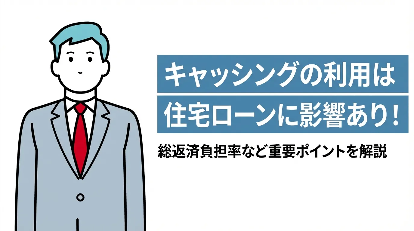 キャッシングの利用（履歴）は住宅ローンに影響あり！総返済負担率など重要ポイントを解説