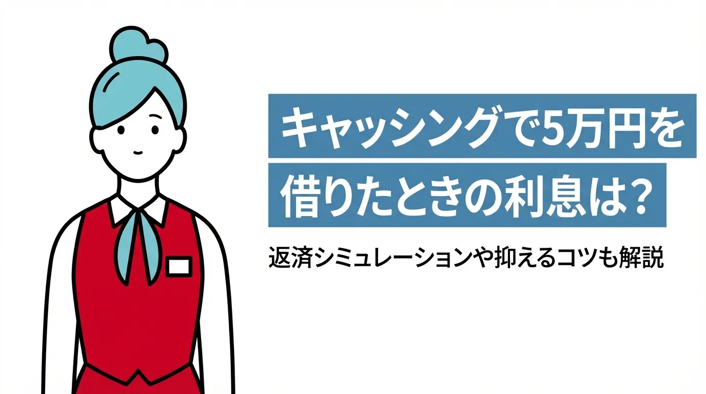 キャッシングで5万円を借りたときの利息は？返済シミュレーションや抑えるコツも解説