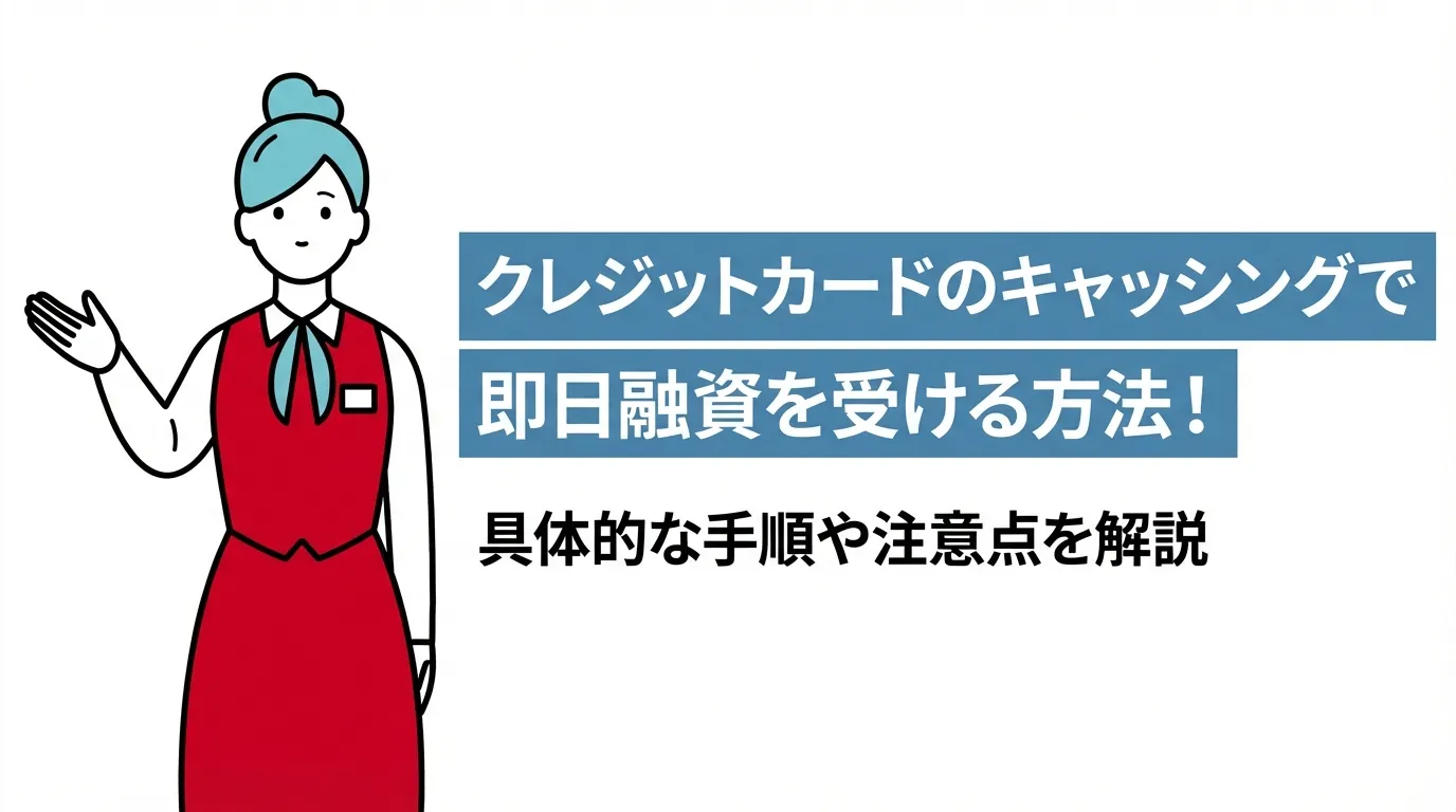 クレジットカードのキャッシングで即日融資を受ける方法！具体的な手順や注意点を解説