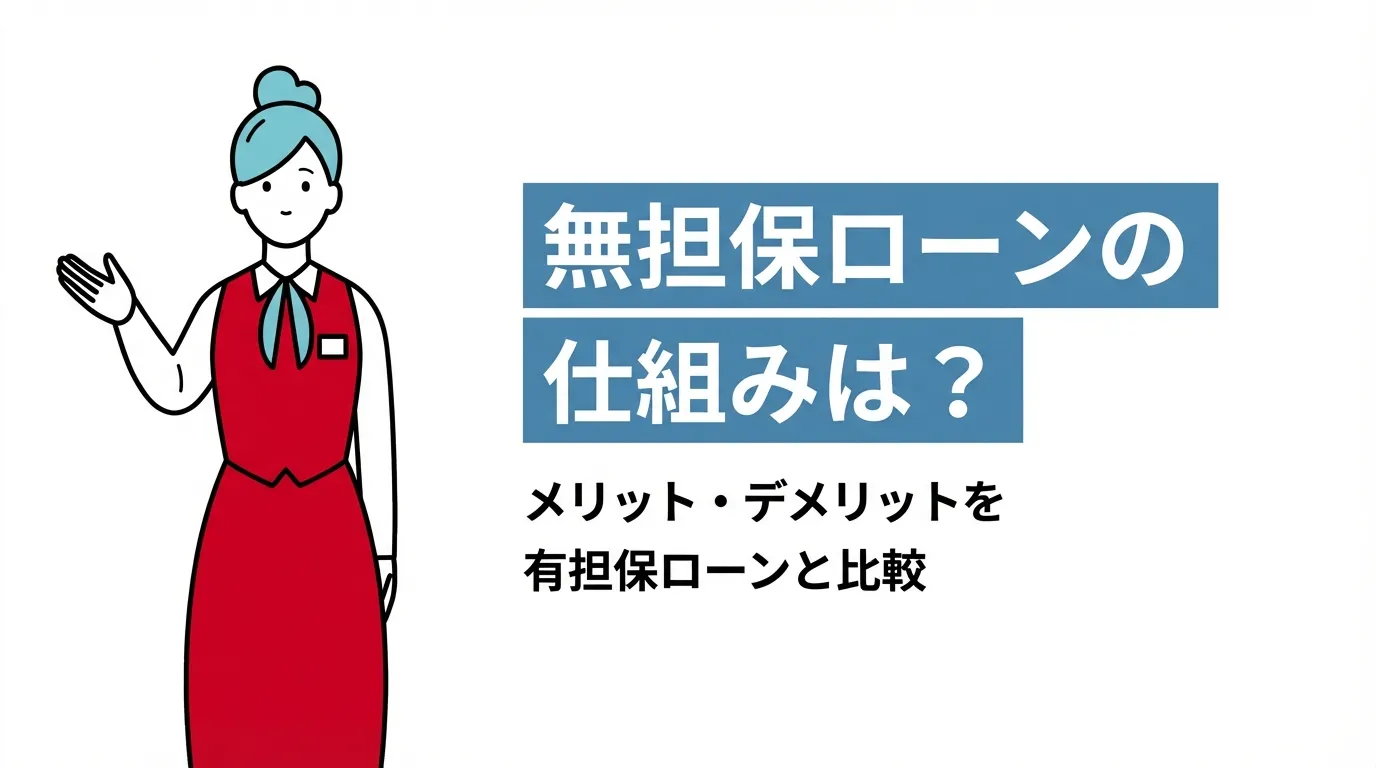 無担保ローンの仕組みは？メリット・デメリットを有担保ローンと比較