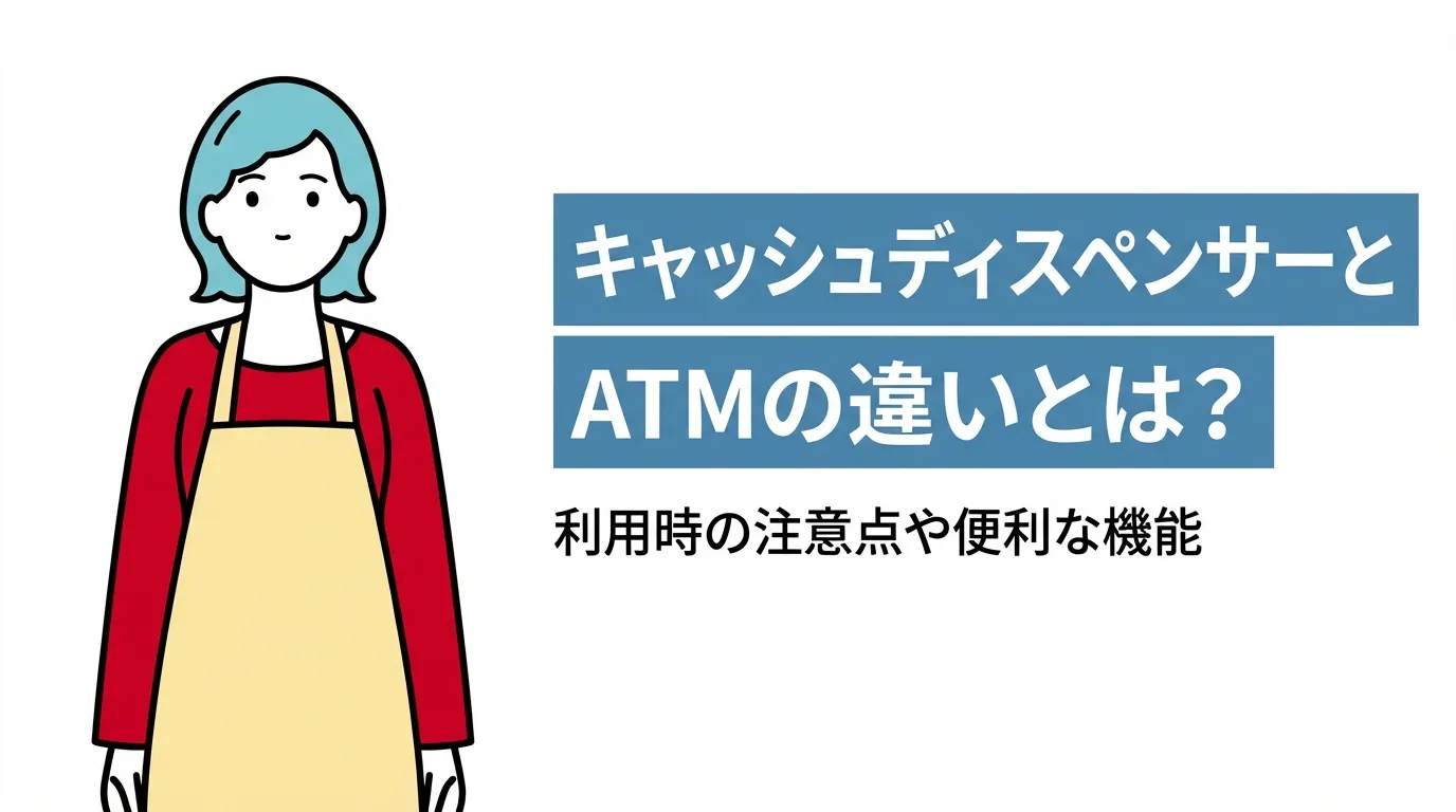 キャッシュディスペンサー（CD）とATMの違いとは？利用時の注意点や便利な機能