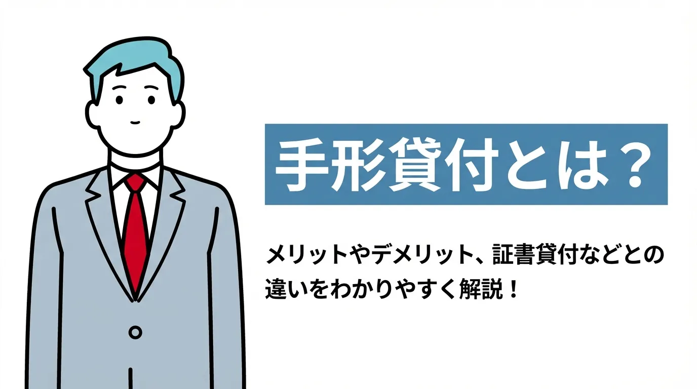 手形貸付とは？メリットやデメリット、証書貸付などとの違いをわかりやすく解説！