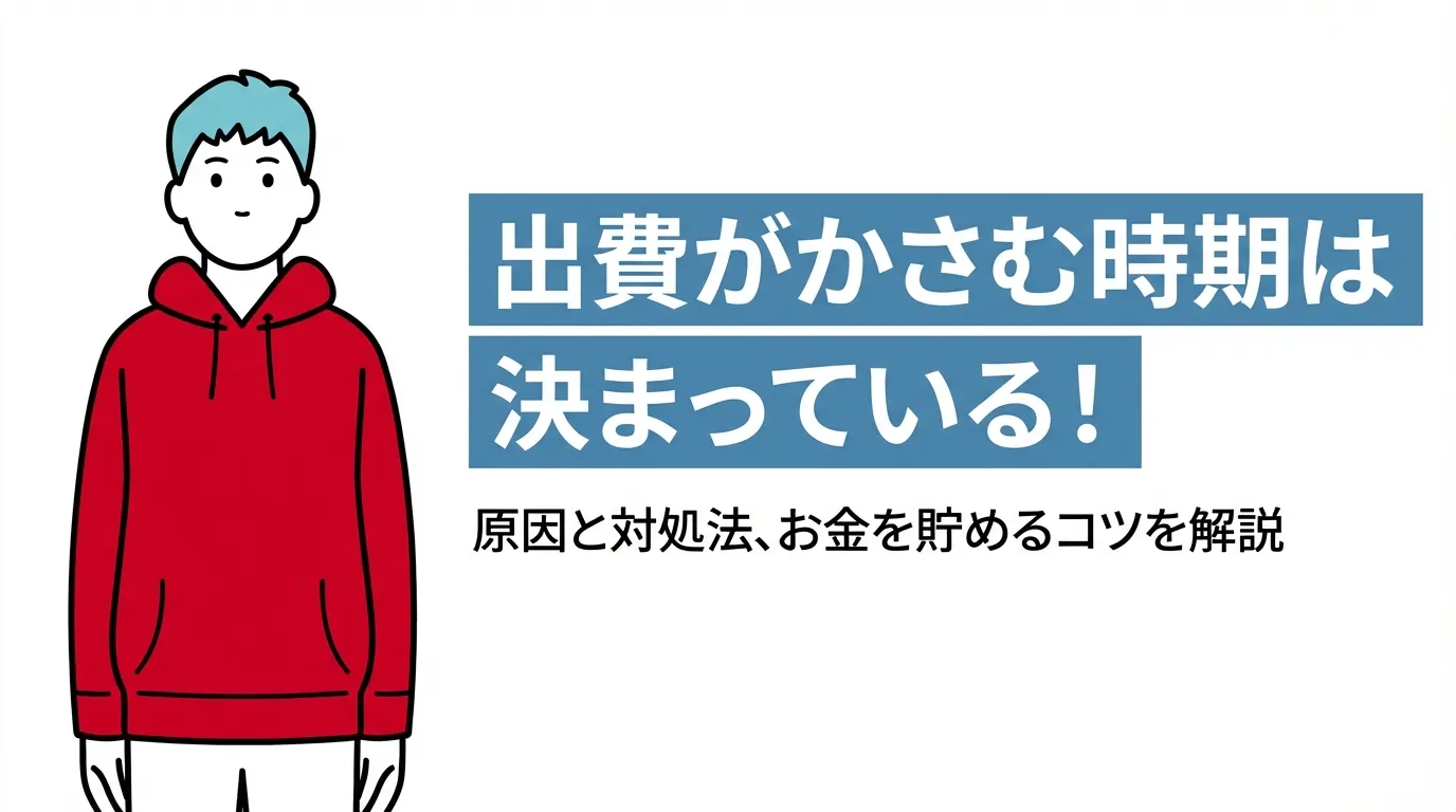 出費がかさむ時期は決まっている！原因と対処法、お金を貯めるコツを解説