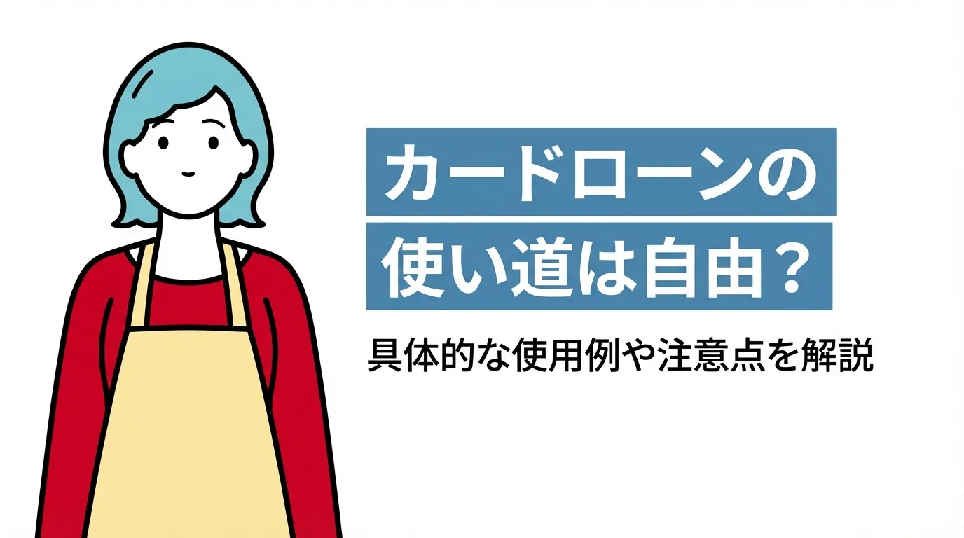 カードローンの使い道は自由？具体的な使用例や注意点を解説
