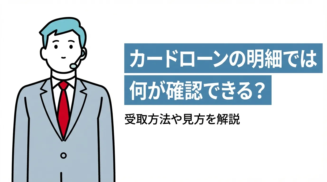 カードローンの明細では何が確認できる？受取方法や見方を解説