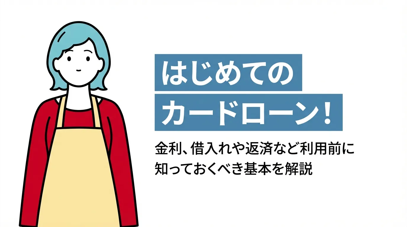 はじめてのカードローン｜金利、借入れや返済など利用前に知っておくべき基本を解説