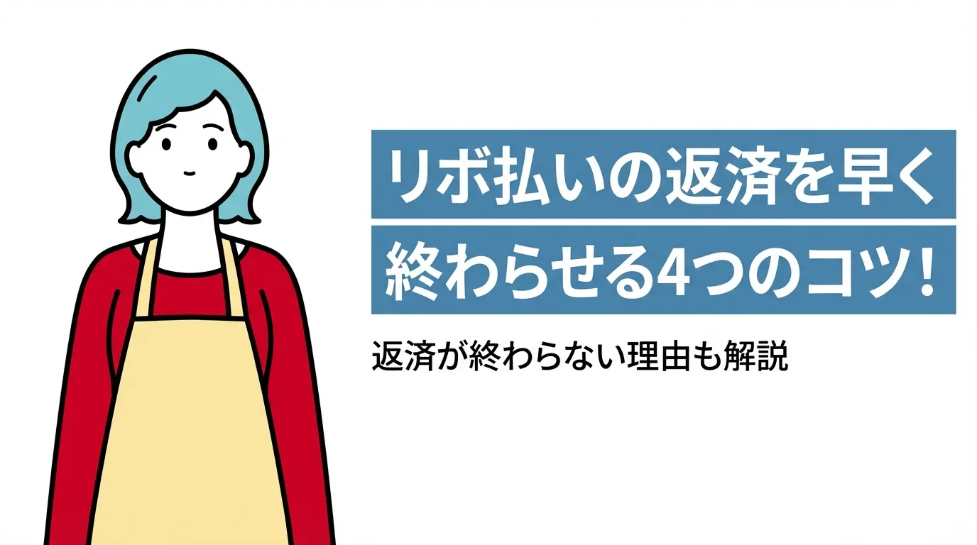 リボ払いの返済を早く終わらせる4つのコツ！返済が終わらない理由も解説