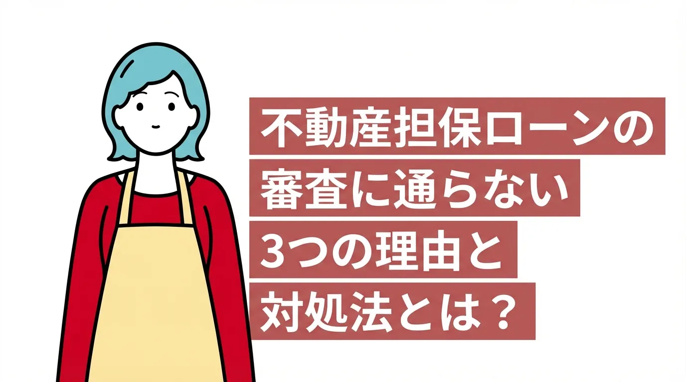 【徹底解説】不動産担保ローンの審査に通らない3つの理由と対処法とは？