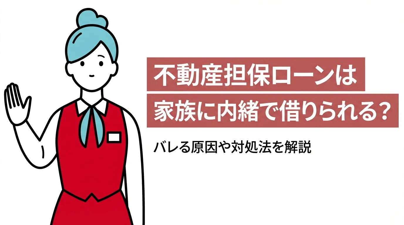 不動産担保ローンは家族に内緒で借りられる？バレる原因や対処法を解説