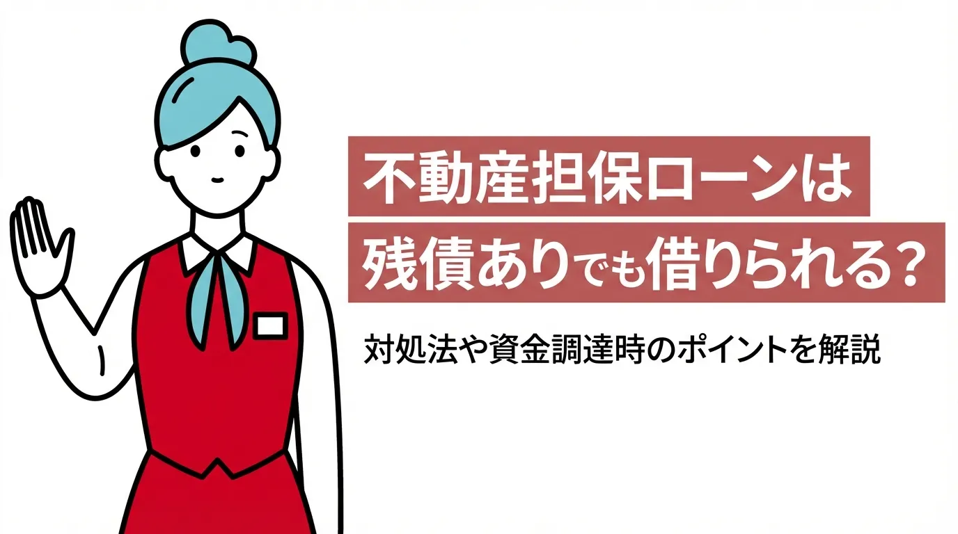 不動産担保ローンは残債ありでも借りられる？対処法や資金調達時のポイントを解説