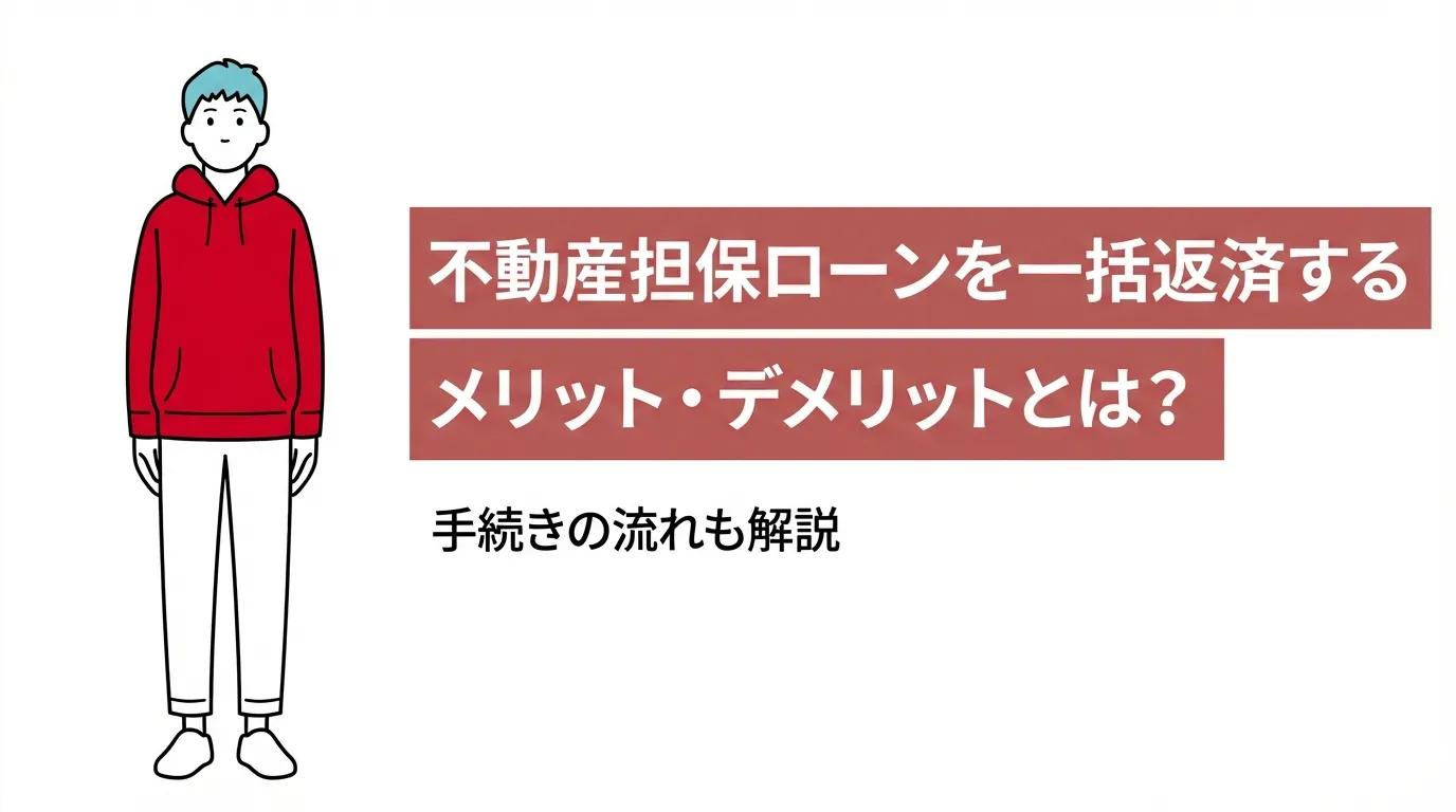 不動産担保ローンを一括返済するメリット・デメリットとは？手続きの流れも解説