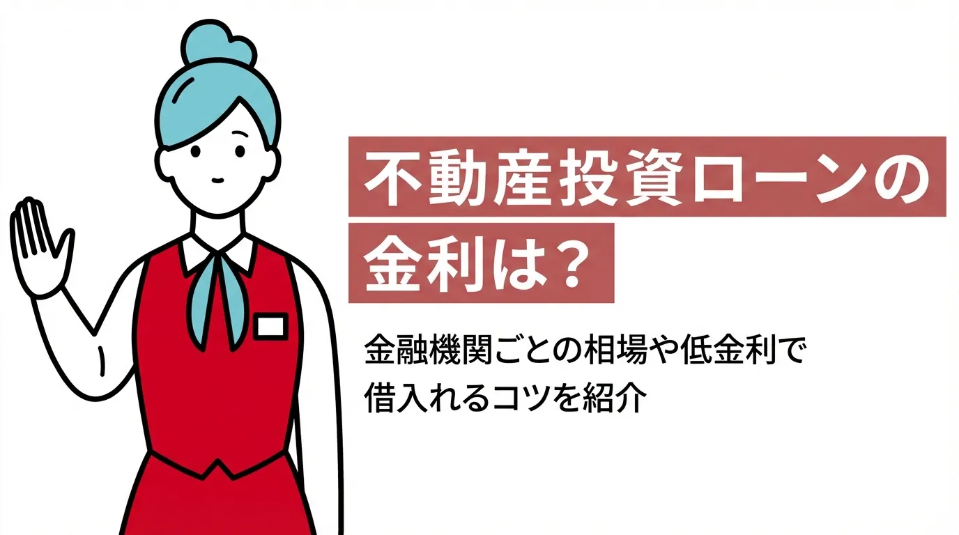 不動産投資ローンの金利は？金融機関ごとの相場や低金利で借入れるコツを紹介