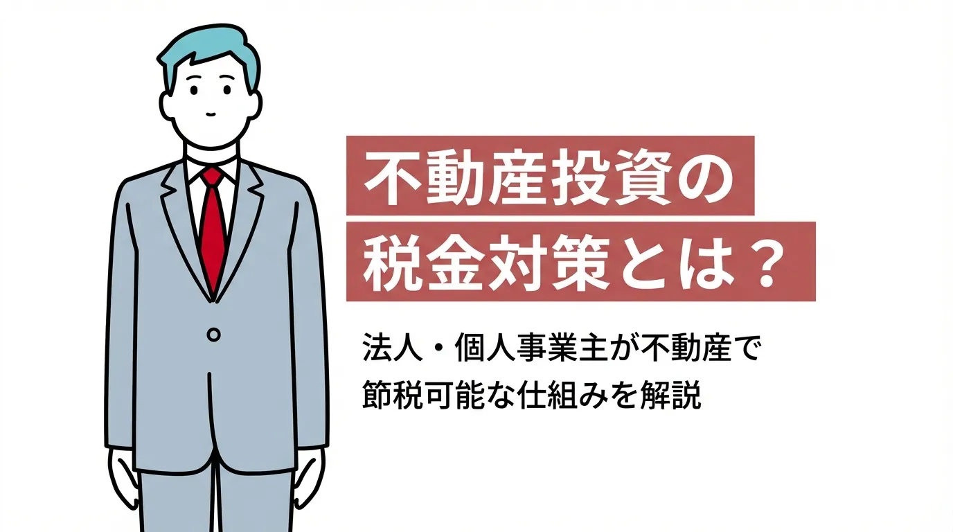 不動産投資の税金対策とは？法人・個人事業主が不動産で節税可能な仕組みを解説