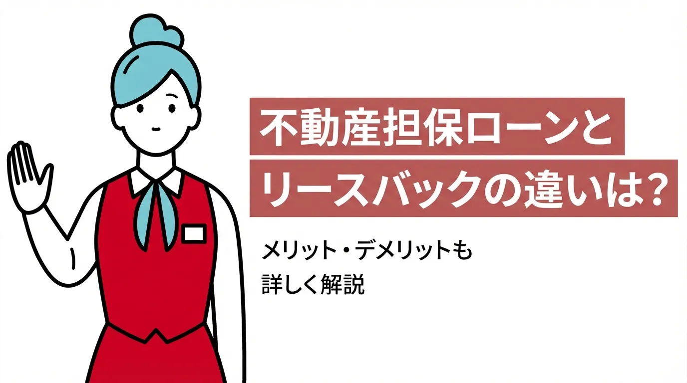 不動産担保ローンとリースバックの違いは？メリット・デメリットも詳しく解説