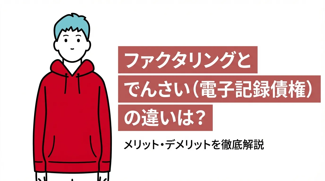 ファクタリングとでんさい（電子記録債権）の違いやメリット・デメリットを徹底解説