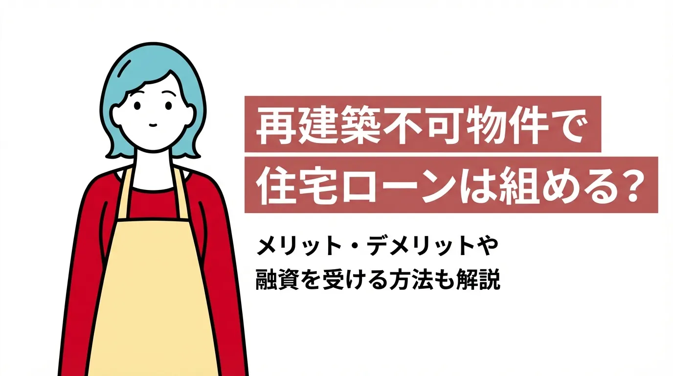 再建築不可物件で住宅ローンは組める？メリット・デメリットや融資を受ける方法も解説