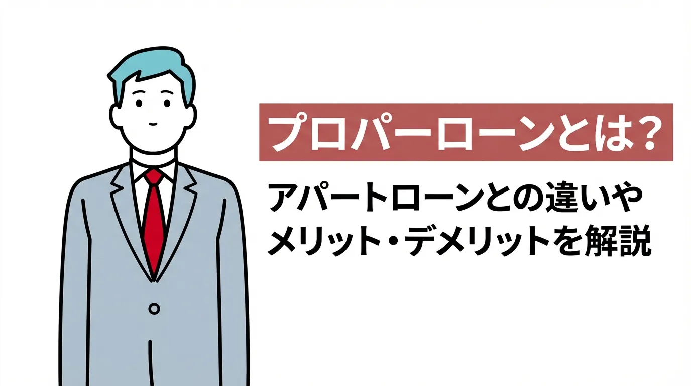 プロパーローンとは？アパートローンとの違いやメリット・デメリットを解説