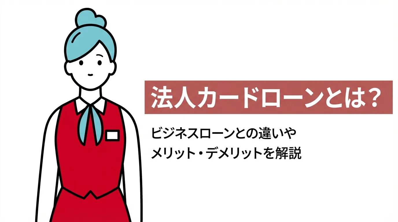 法人カードローンとは？ビジネスローンとの違いやメリット・デメリットを解説