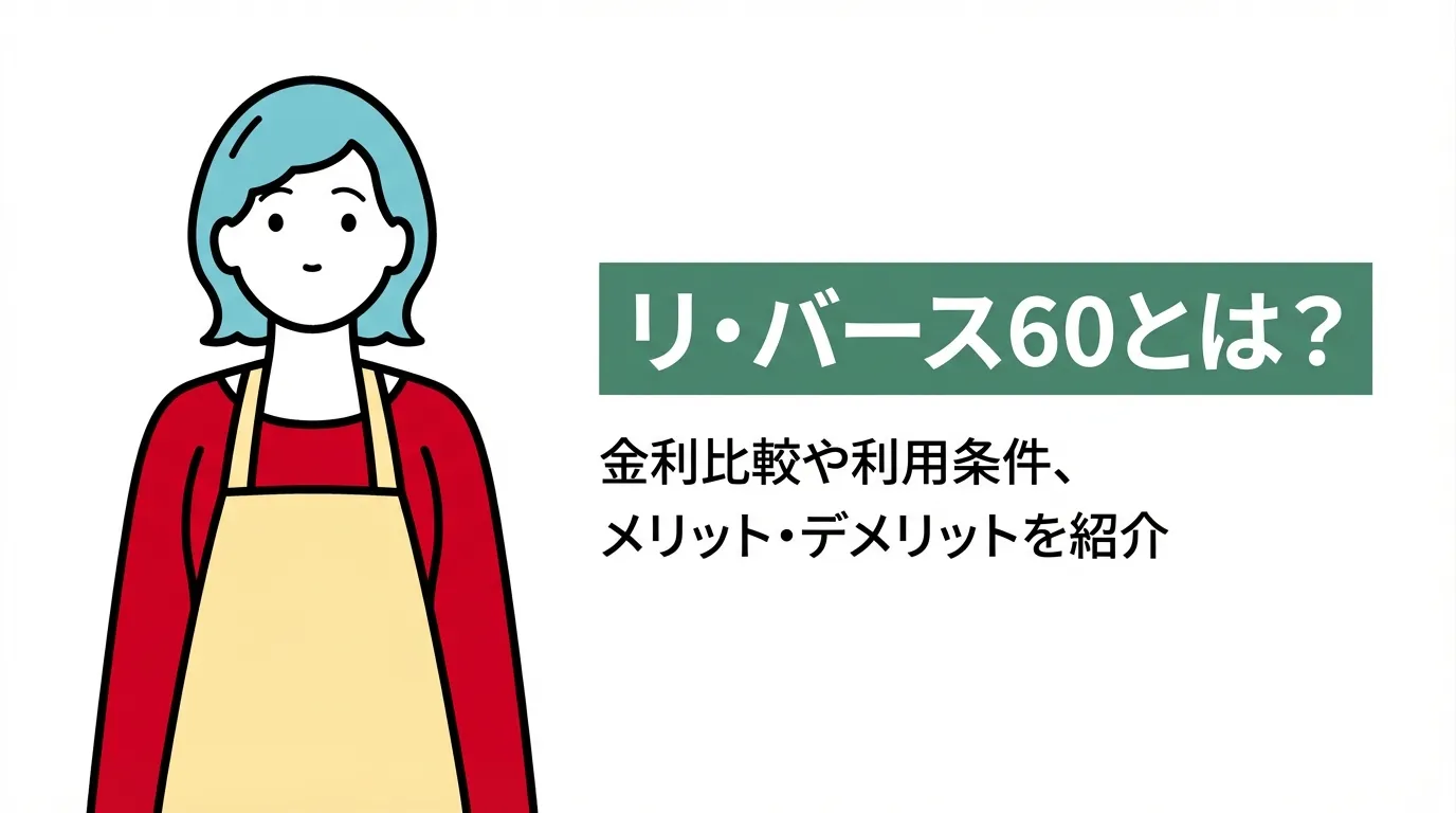 リ・バース60とは？金利比較や利用条件、メリット・デメリットを紹介