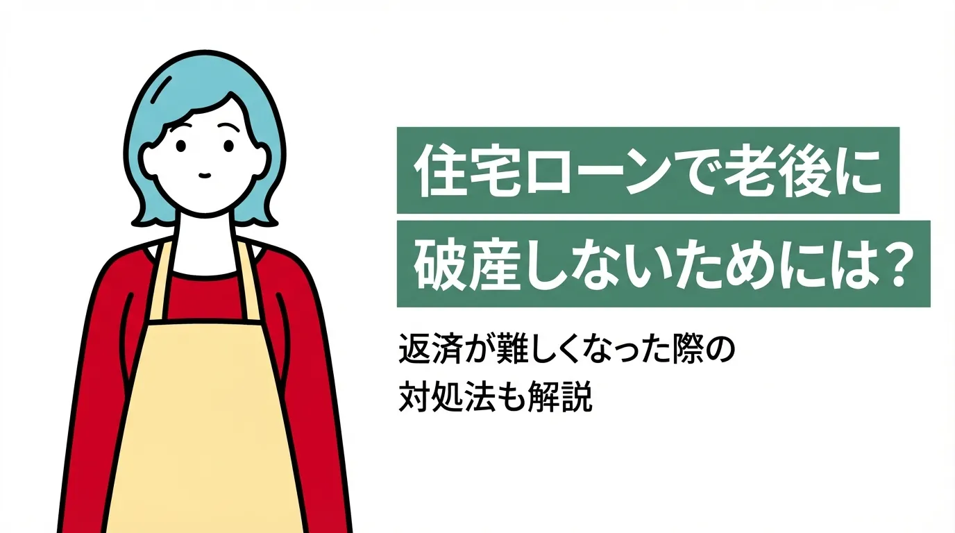 住宅ローンで老後に破産しないためには？返済が難しくなった際の対処法も解説