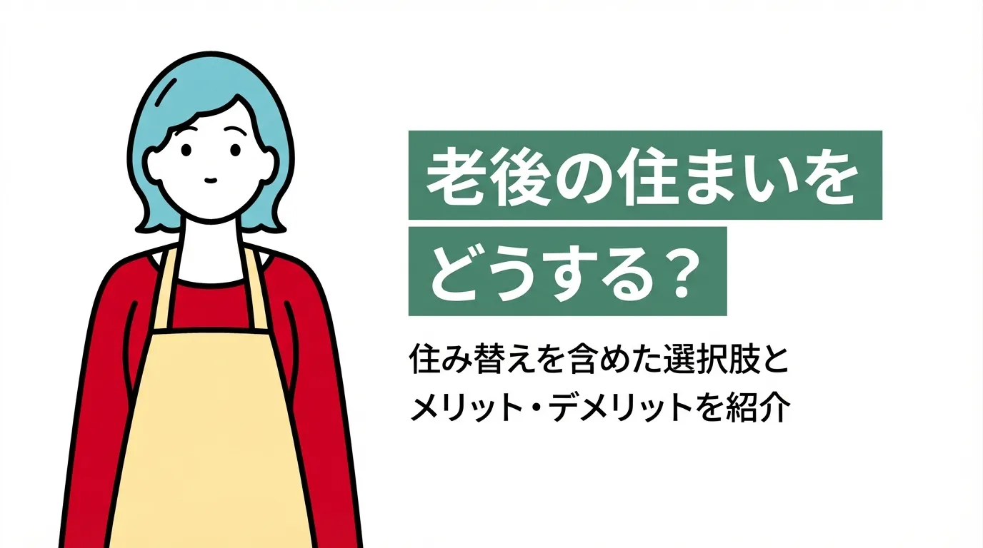 老後の住まいをどうする？住み替えを含めた選択肢とメリット・デメリットを紹介