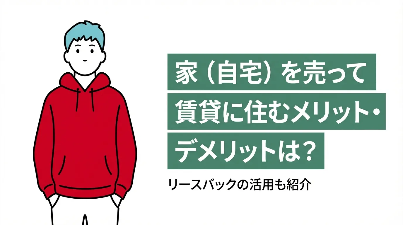 家（自宅）を売って賃貸に住むメリット・デメリットは？リースバックの活用も紹介