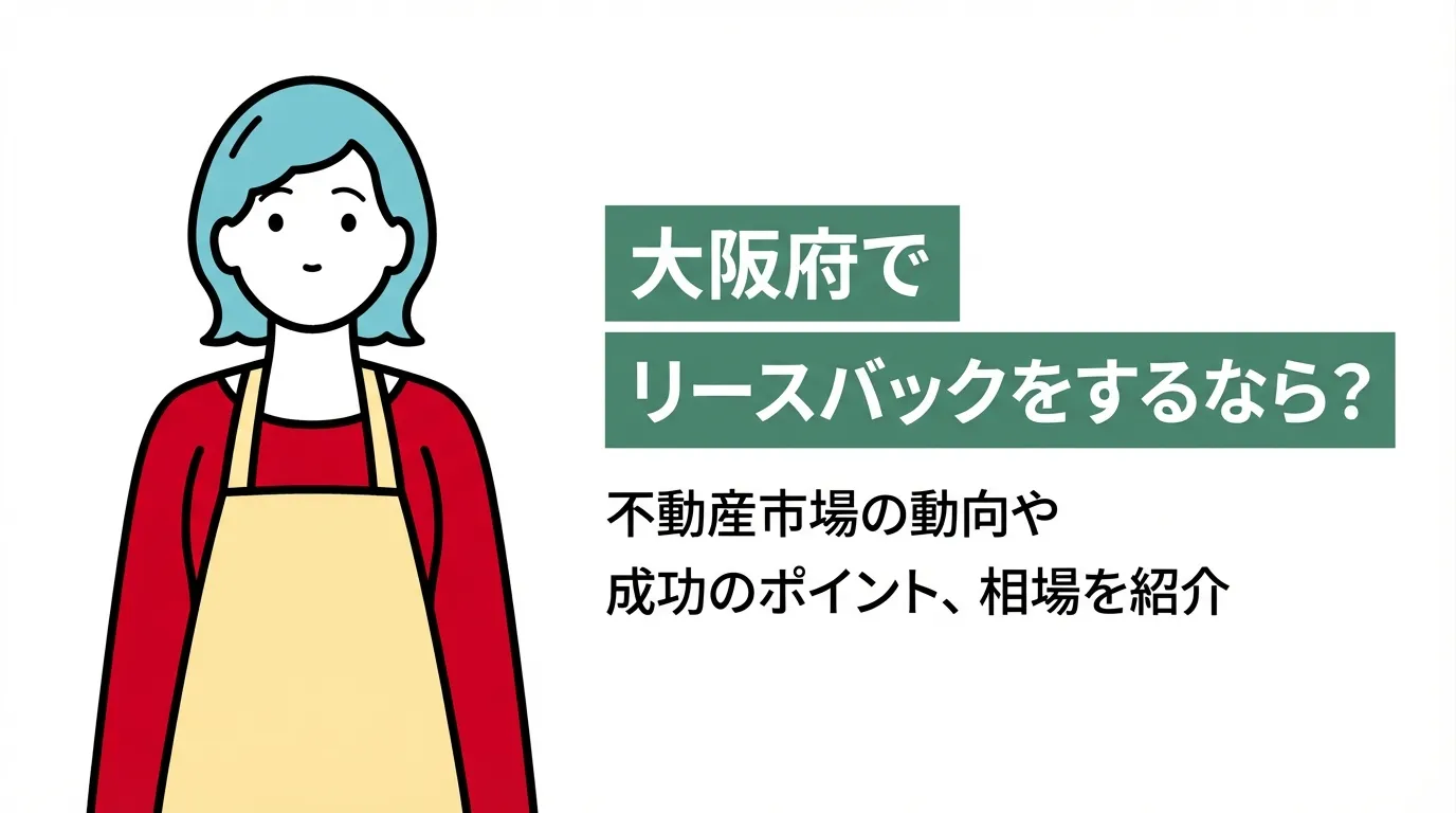 大阪府でリースバックをするなら？不動産市場の動向や成功のポイント、相場を紹介