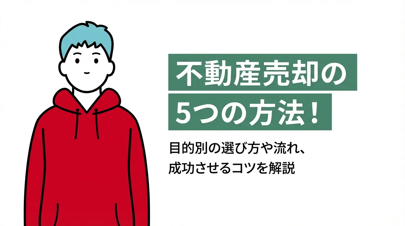 不動産売却の5つの方法｜目的別の選び方や流れ、成功させるコツを解説